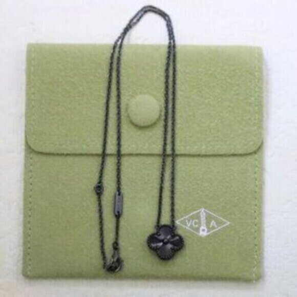 Authentic Van Cleef & Arpels Black Warrior Laser Necklace - Picture 7 of 8